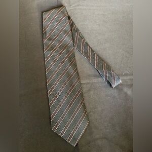 Giorgio Armani, Striped Silk Tie - Black and Brown